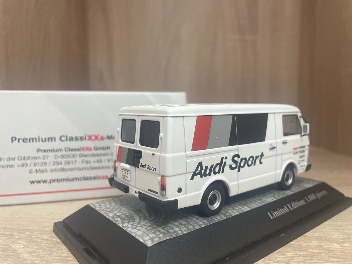 Volkswagen Modellini d'auto: Vw T28 1/43 Audi sport – Nuovo e nell'imballaggio originale da Paradiso venduto da jovica1987