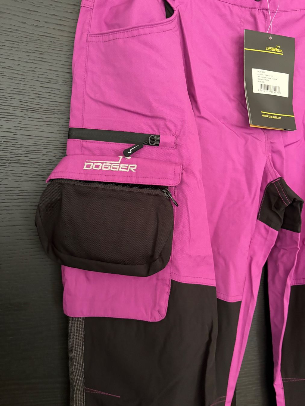 Dogger Pantalons: Dogger Xena Hose violett-schwarz – Neuf avec emballage d'origine à Meilen par Sura18 8