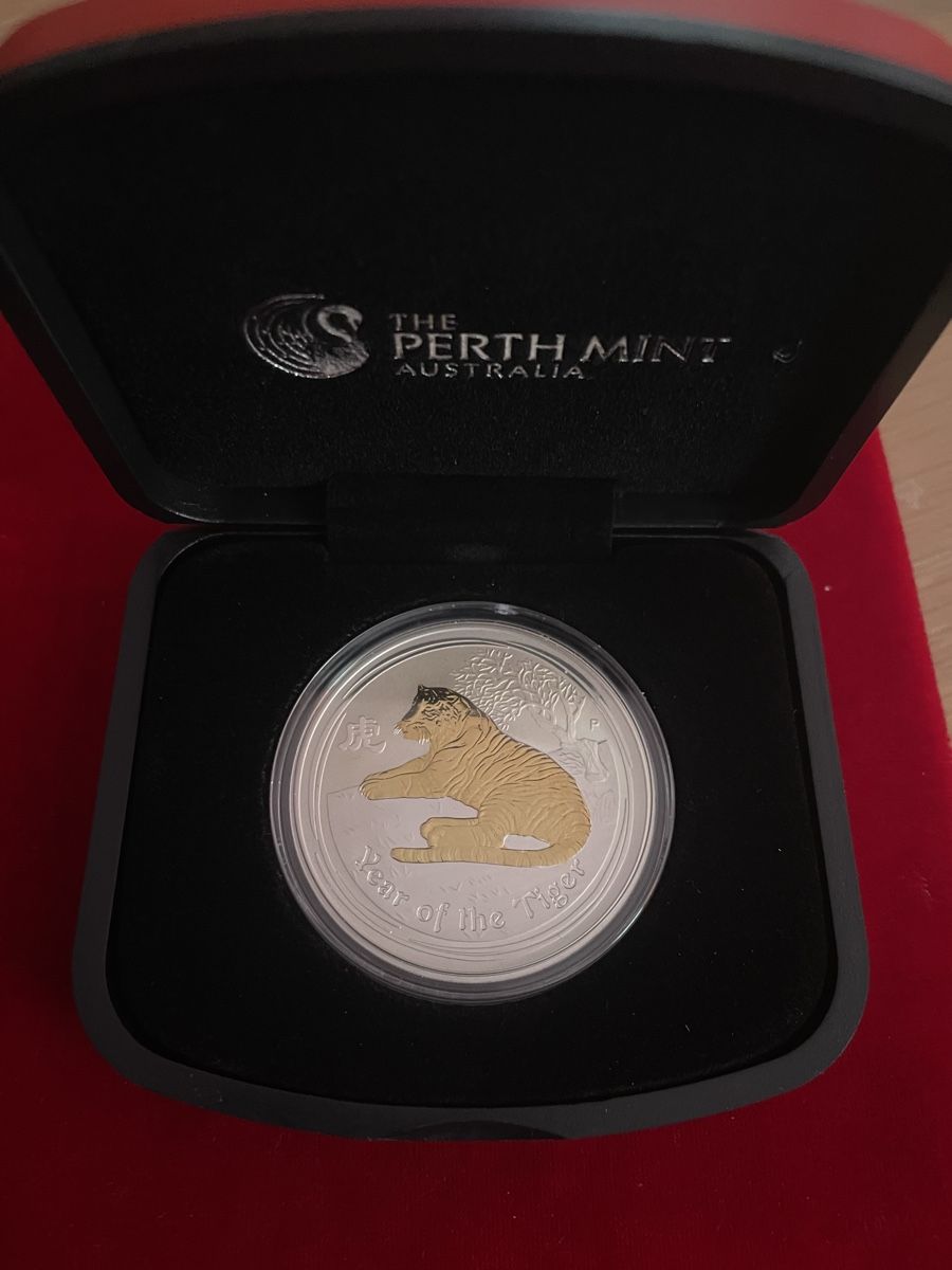 Alle Münzen: Lunar 2 Tiger 2010 Gilded – Neu und originalverpackt aus Obergösgen von Camaro_zl1