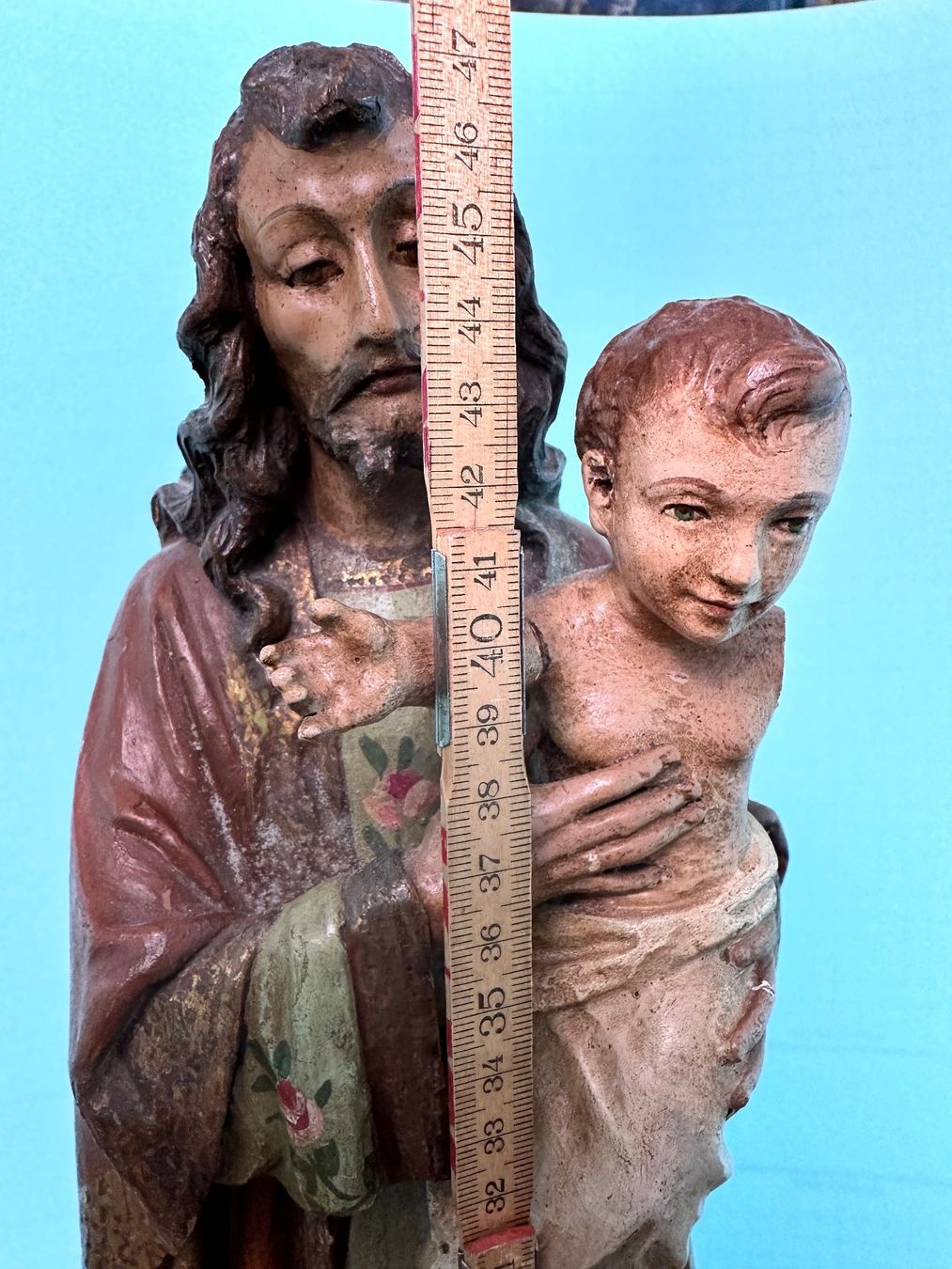 Statuette: Heiliger Josef mit Jesuskind , sehr alt – Usato da Oberohringen venduto da nichtmehrneu 7