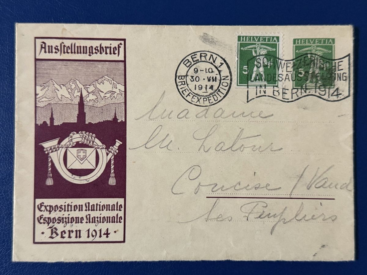 Alle Briefmarken: Enveloppe et carte postale Suisse – Gebraucht aus Petit-Lancy von Solcarm 2