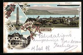 Litho Morat-Murten, Gesamtansicht, Schla