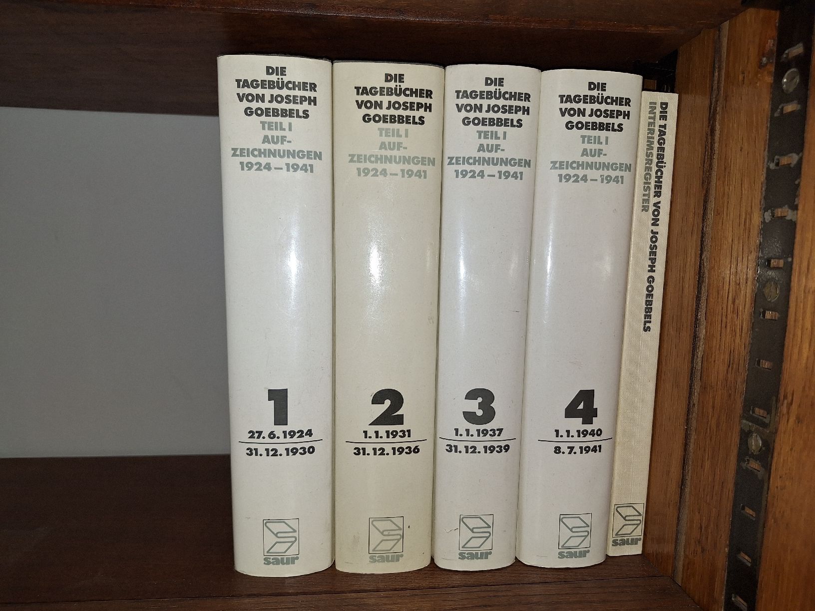 Libri: Die Tagebücher von Joseph Goebbels Teil 1 – Usato da Schmiedrued venduto da michelle62