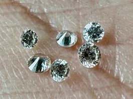 6 echte Diamant Diamanten/Brillanten  Geschäftsauflösung