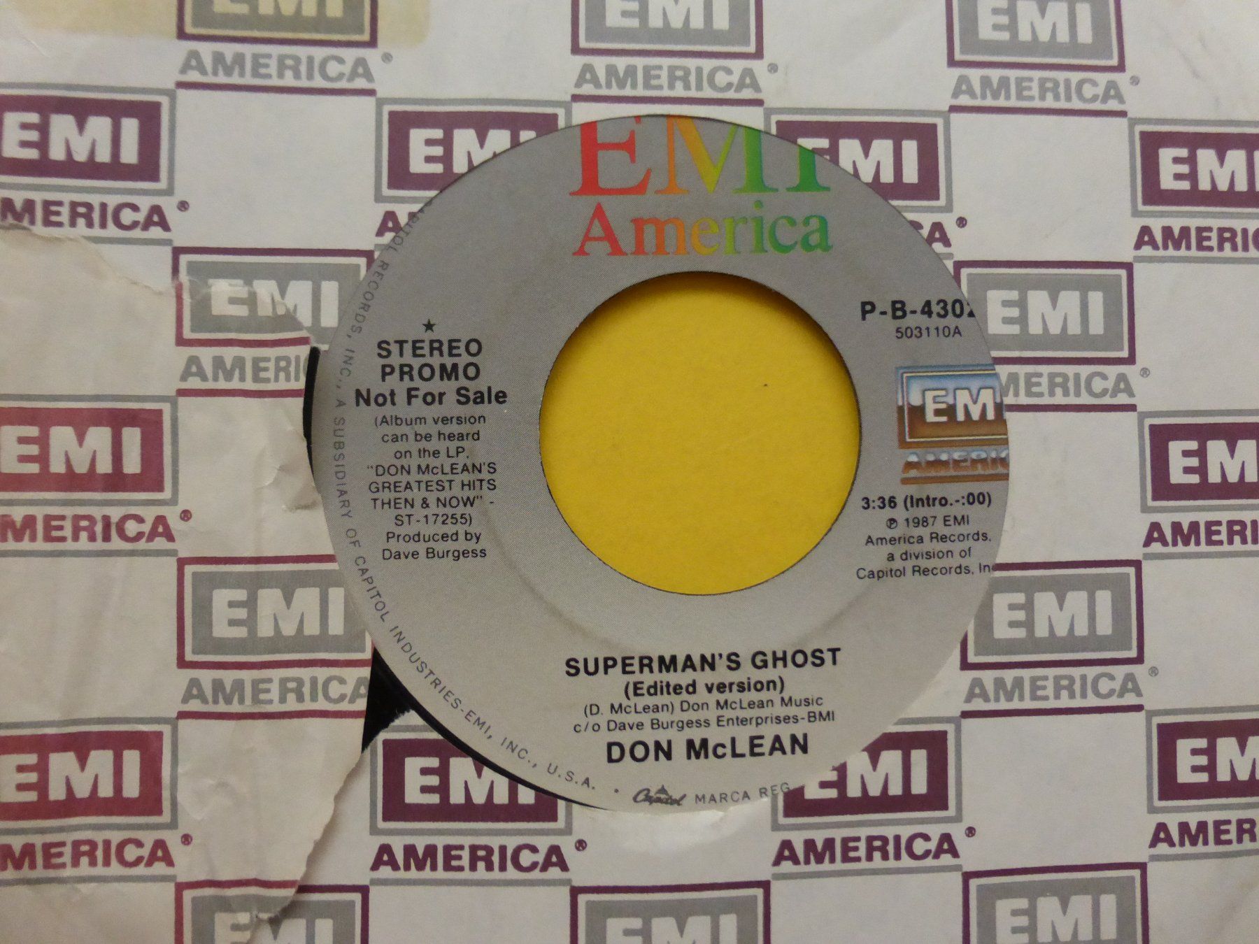 Schallplatten: Don McLean – Superman's Ghost – Gebraucht aus Zürich von Swiss57 1