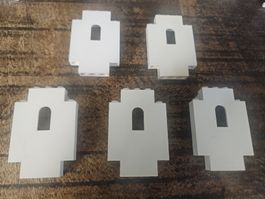 lego 4444 lot de 5 pièces White Panel 2 x 5 x 6 Wall