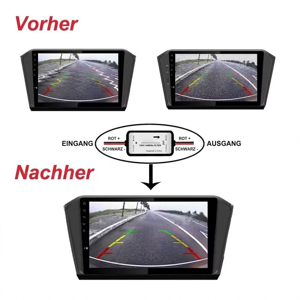 Componenti elettronici: Rückfahrkamera Filter Entstörfilter 12V Autoradio Android – Nuovo (secondo la descrizione) da Chiasso venduto da online.shop 1