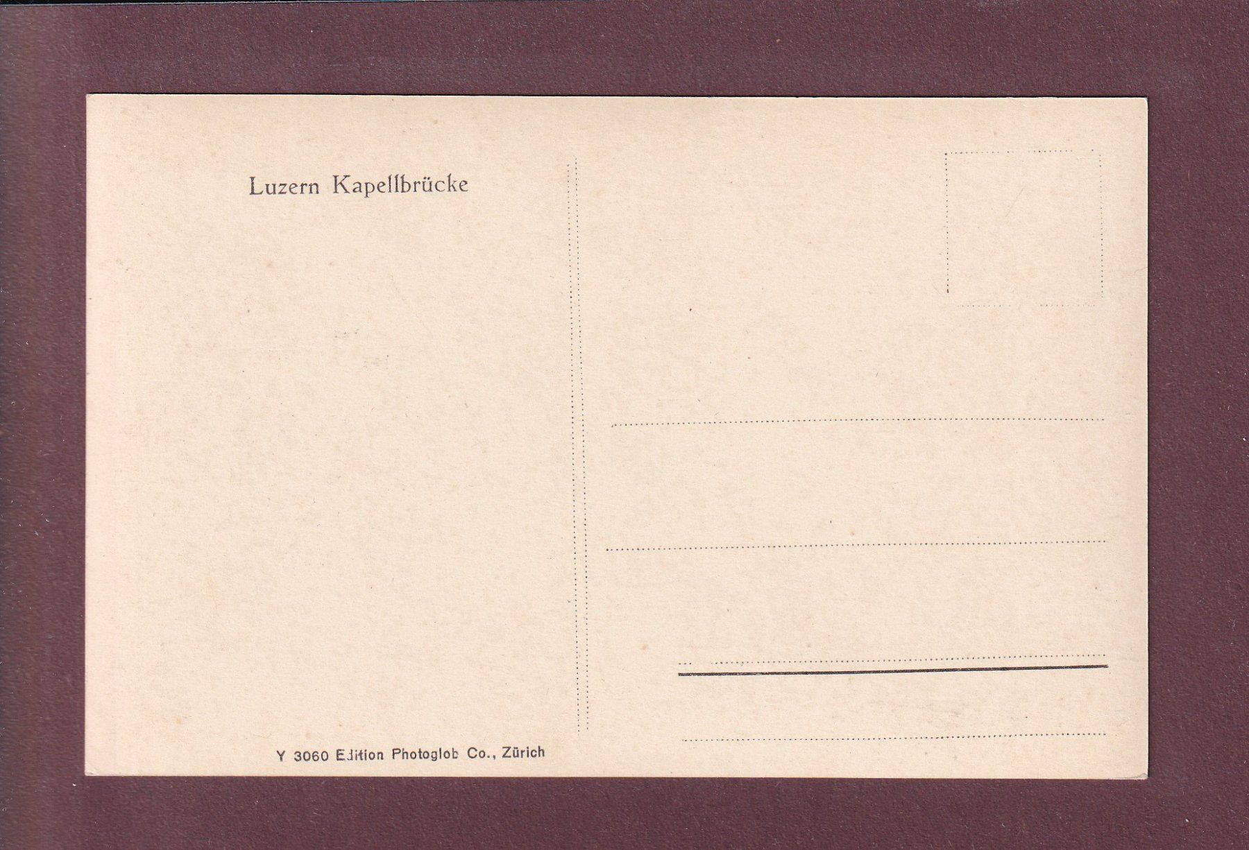 Cartes postales: LUZERN - Kapellbrücke – D'occasion à Pully par nicecards 1