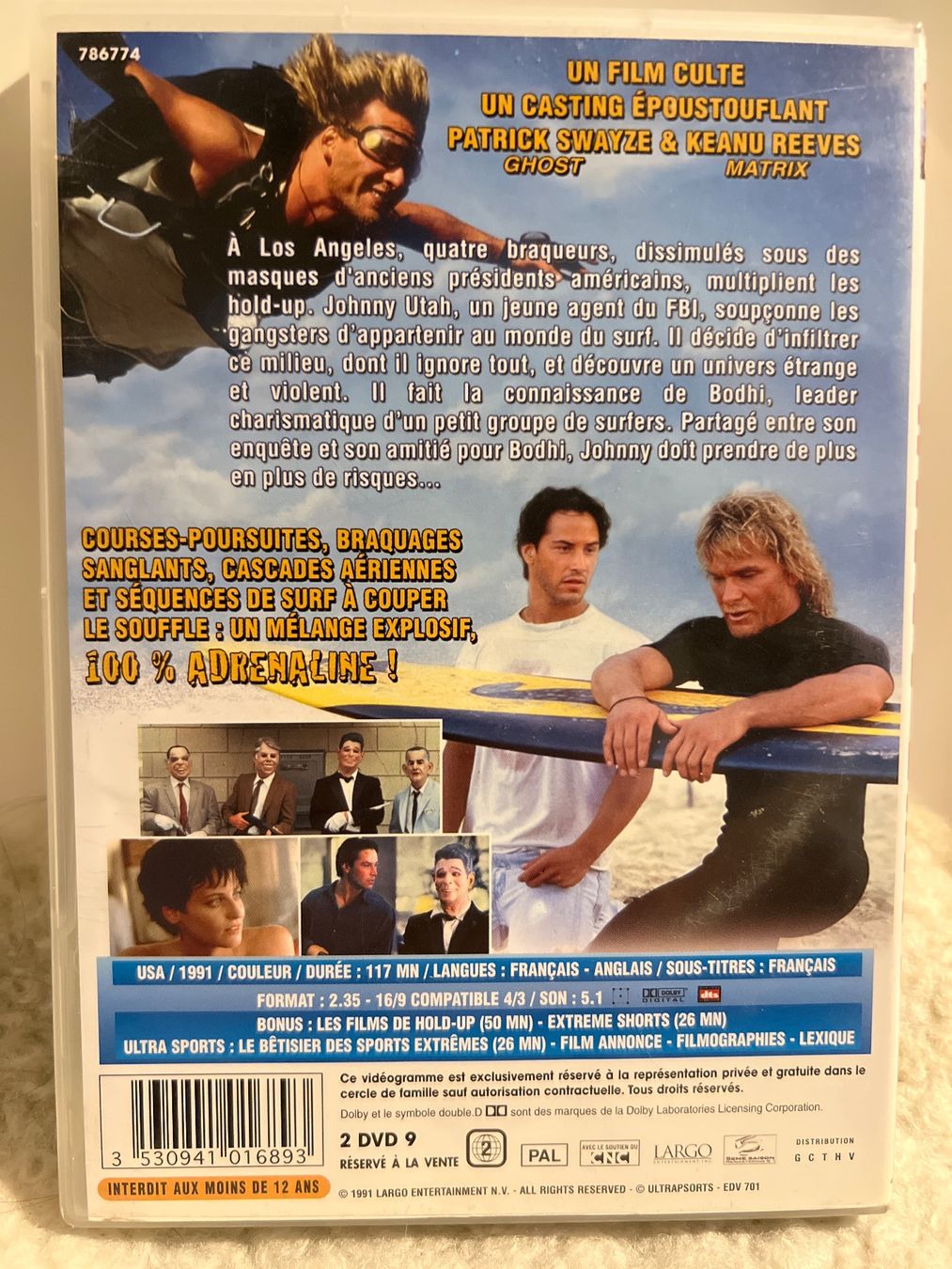 Tous les DVDs: 2DVD « Point Break » film + bonus – D'occasion à Bouveret par Feelgoodtrading 1