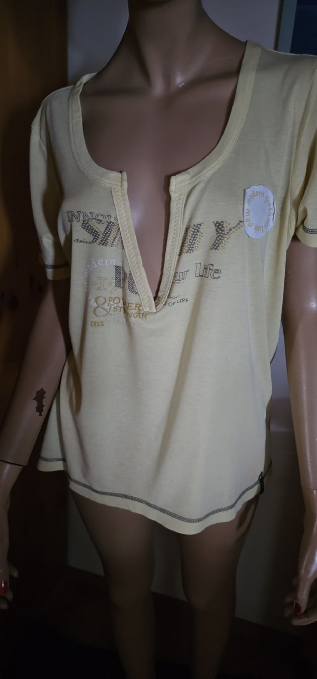 Cecil T-Shirts: CECIL Shirt, Damen, Grösse XL, hellgelb, – Gebraucht aus Ferden von jemyce 1
