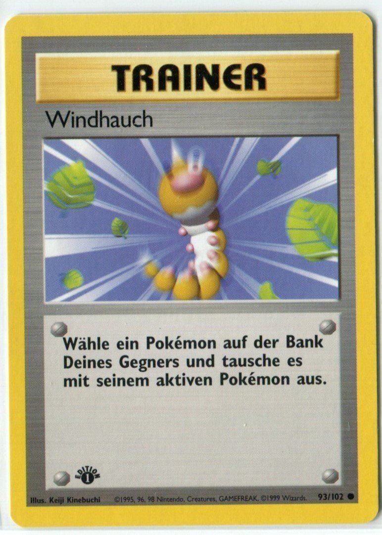 Pokémon Sammelbilder & Trading cards: Windhauch Basis Set 1.Edition 93/102 Deutsch – Gebraucht aus Dornach von Deco89