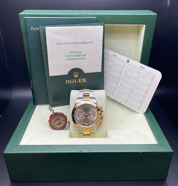 Rolex Uhren: Rolex Daytona Ref. 116523 "Rhodium Dial" 2001 Full Set – Gebraucht aus Lugano von luganotopwatches 7