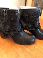 Damen Leder Stiefeletten/ Ankleboots