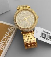 Neue Michael Kors Darci Damen Uhr Crystal Pavé Zifferblatt