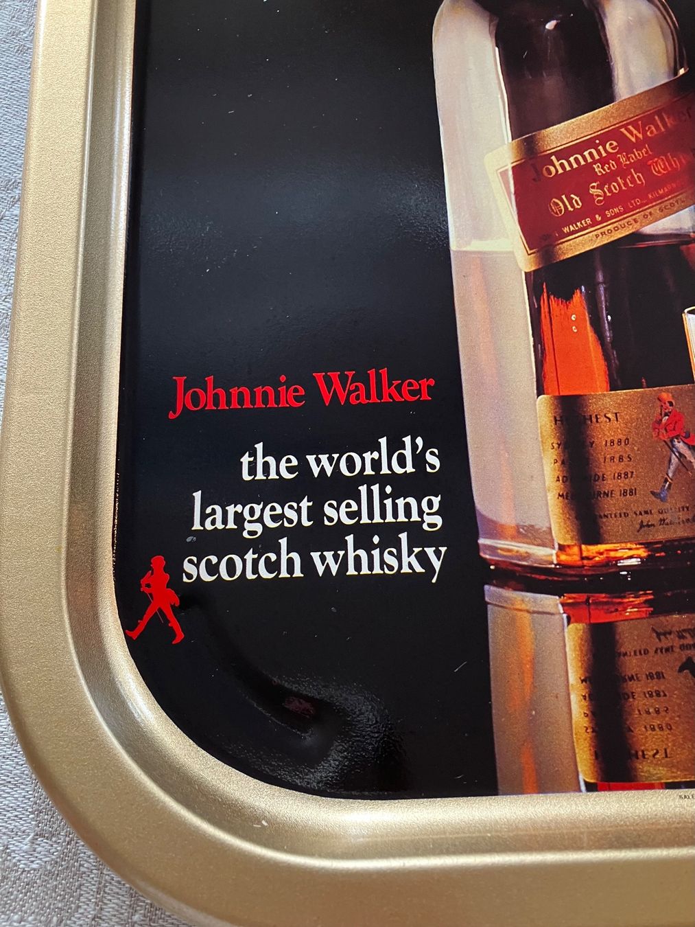 Tutte le decorazioni: Vintage Jonnie Walker Tablett + Flachmann Whisky Werbung – Nuovo (secondo la descrizione) da Tägerwilen venduto da Smartfuchs 8