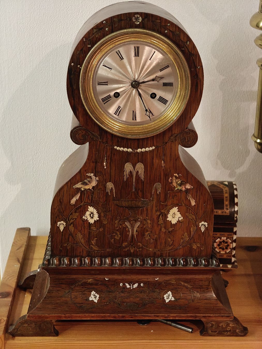 Orologi da terra & Orologi da parete: Französische Rosenholz Uhr – Usato da Malans GR venduto da mesmen
