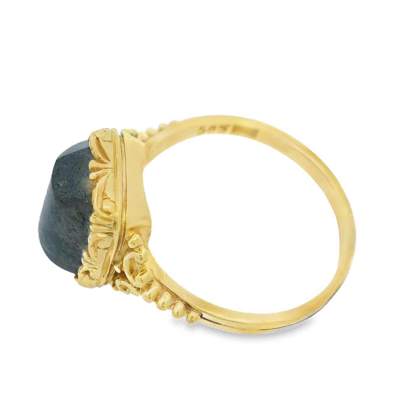 Anelli: Antiker 14k 585 Ring Labradorit im historischen Design – Usato da Embrach venduto da estzeh1 6