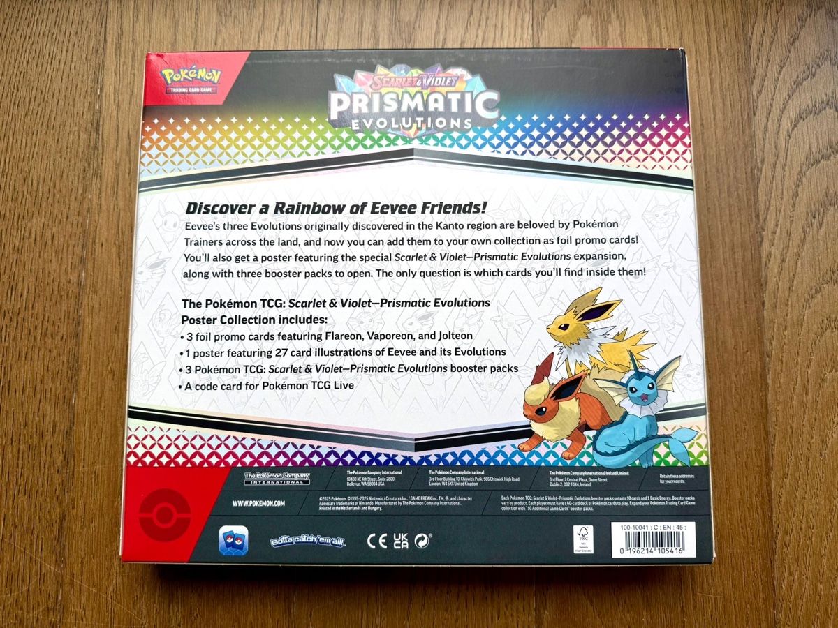 Pokémon Carte collezionabili: Pokémon Prismatic Evolutions Poster Collection – Nuovo e nell'imballaggio originale da Läufelfingen venduto da Seraphim13 2