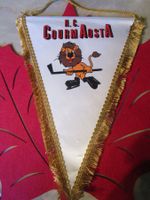 HC COURM AOSTA(HC LIONS) EISHOCKEY WIMPEL GROSS SELTEN ANTIK