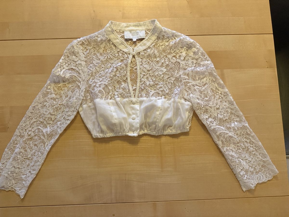 Camicette: Dirndl Bluse Weiss Gr. 36 – Usato da Meilen venduto da Aqualinas