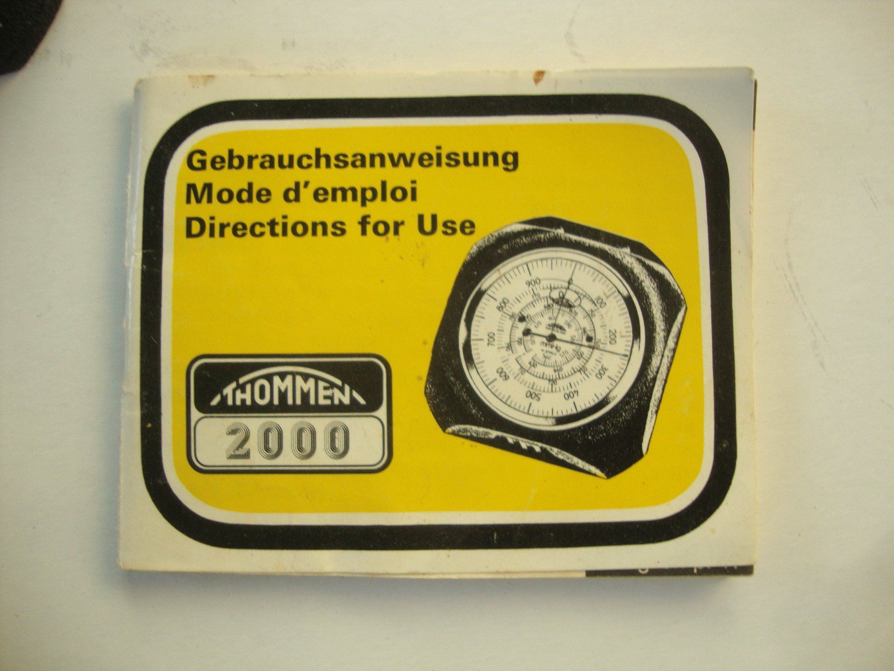 Revue Thommen Messen: THOMMEN-Taschen-Höhenmesser Barometer Mod.2000 – Gebraucht aus Winterthur von halle07 3