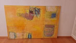 Grosses Gemälde, Peter Gospodinov '04, gelb, abstrakt