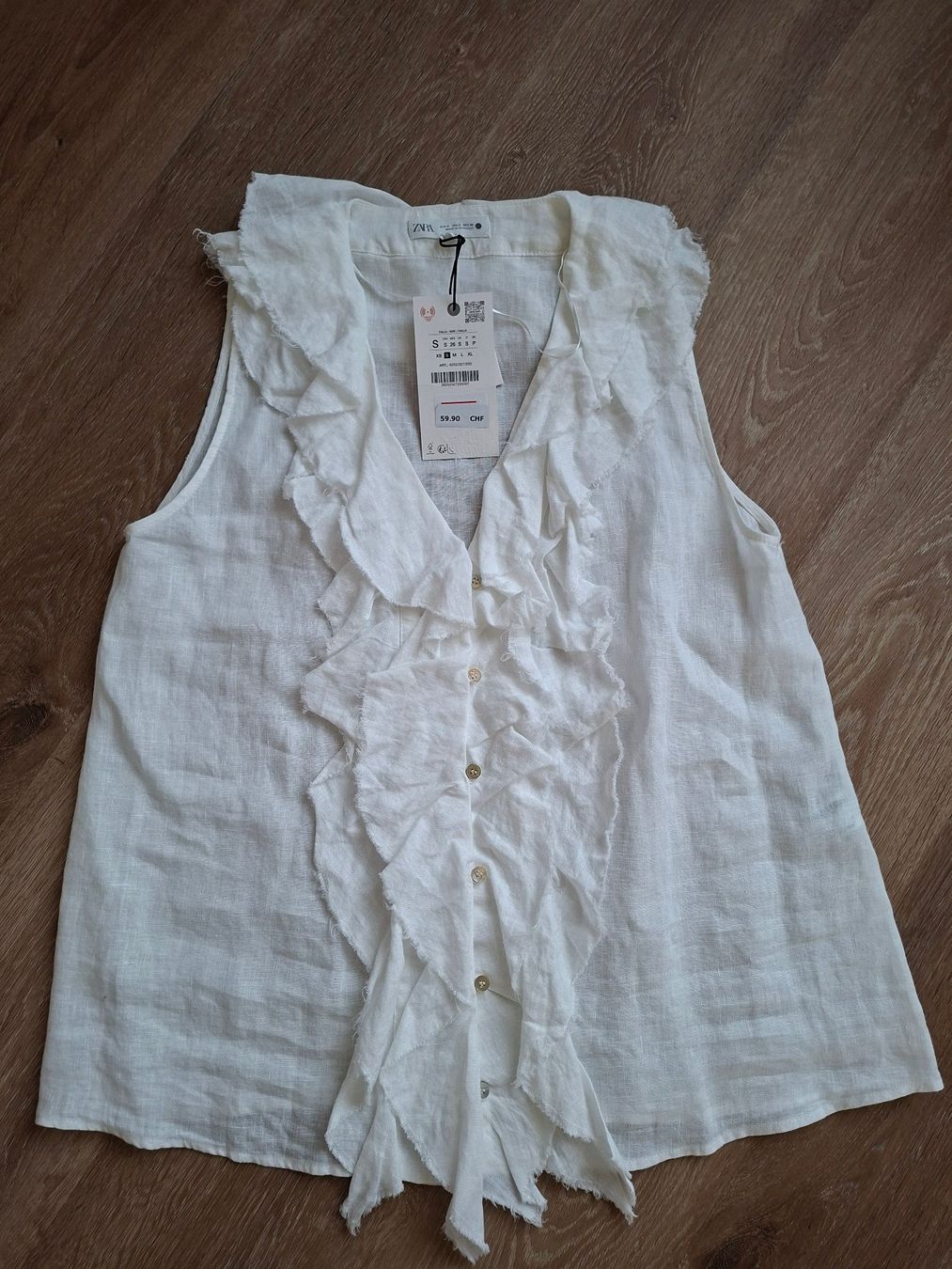 Zara Camicette: LEINENBLUSE ZARA NEU – Nuovo e nell'imballaggio originale da Biberist venduto da Soleda67 1