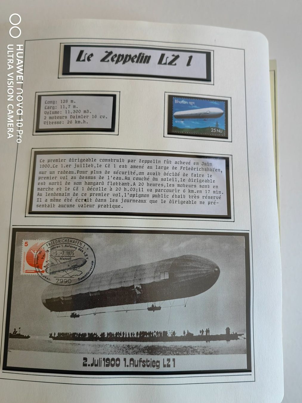 Tutti i francobolli: Collection "histoire du dirigeable et des Zeppelins" – Usato da Thônex venduto da Jan-Nemar 3