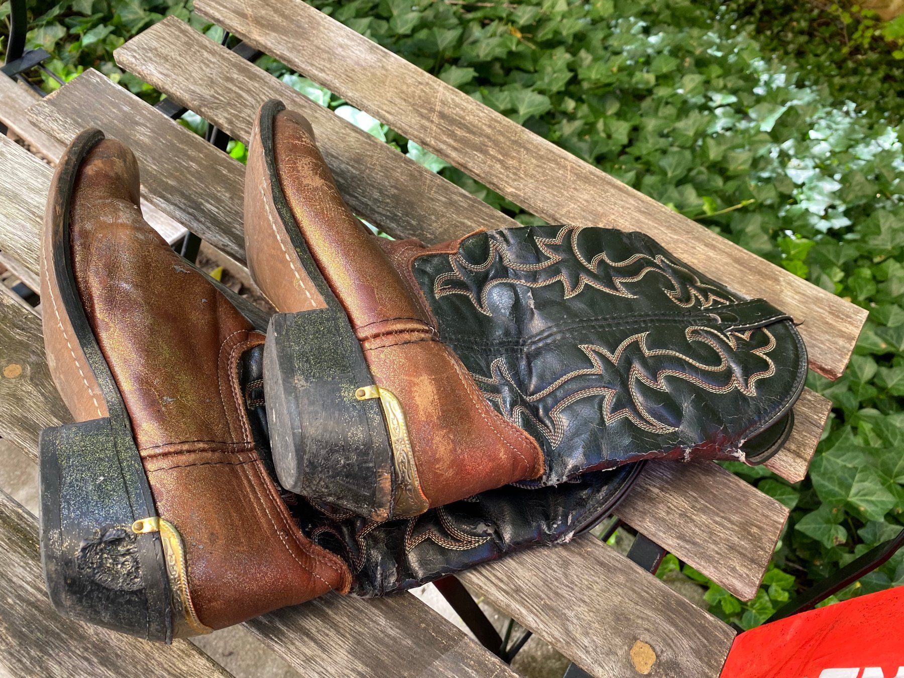 Herrenschuhe: Original gebrauchte Cowboy Stiefel Leder Diverse Grössen – Gebraucht aus Zürich von Pyramid1 9