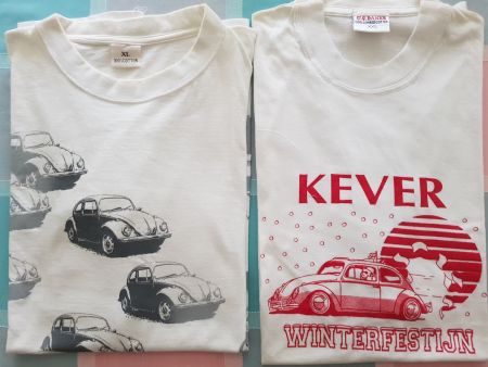 VW Käfer Fan -Shirts, weiss, Grösse XL/XXL