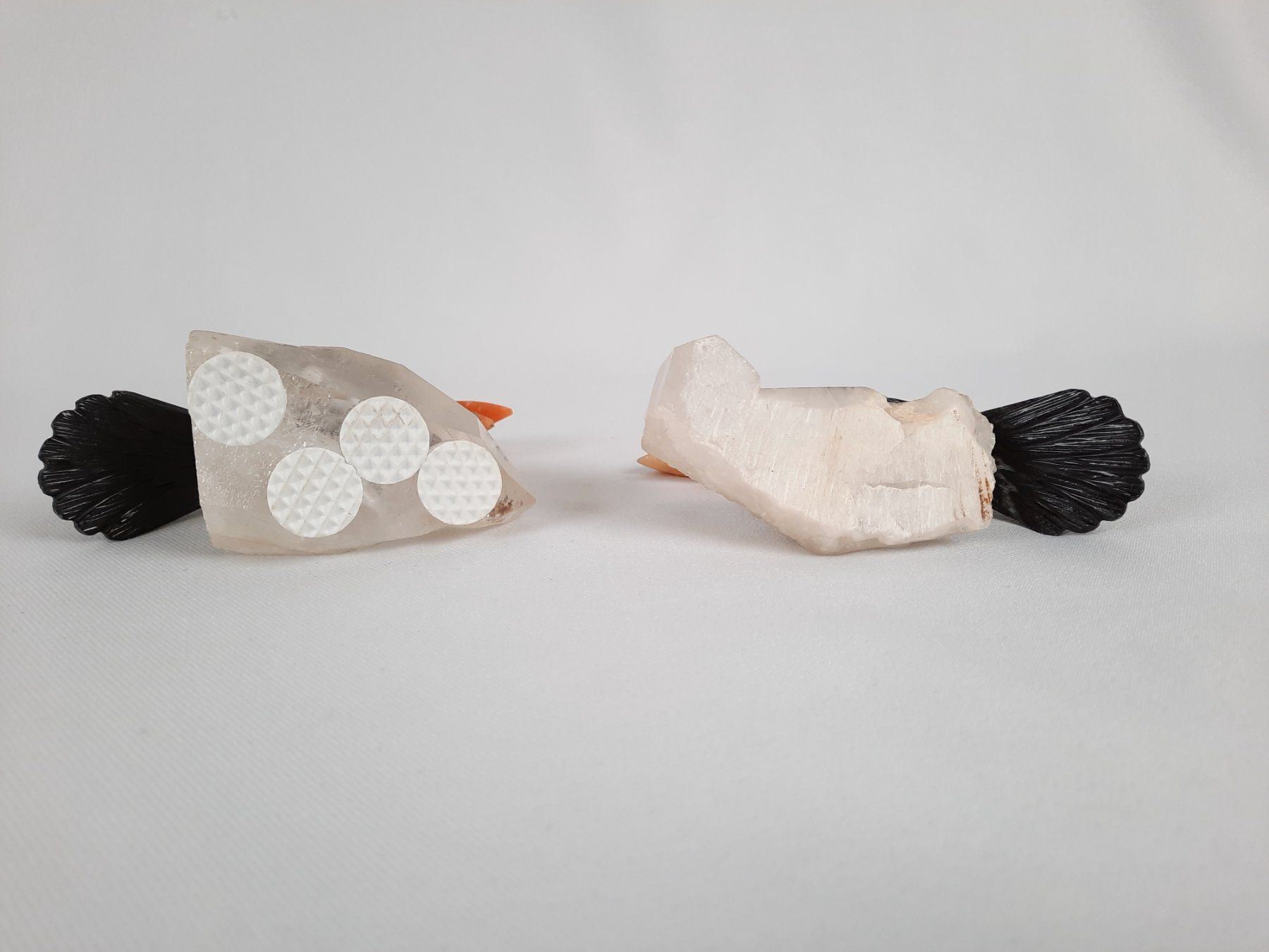Minerali & Pietre curative: 2 Vögel auf Bergkristall – Usato da Beinwil am See venduto da Restwert_Beinwil 1