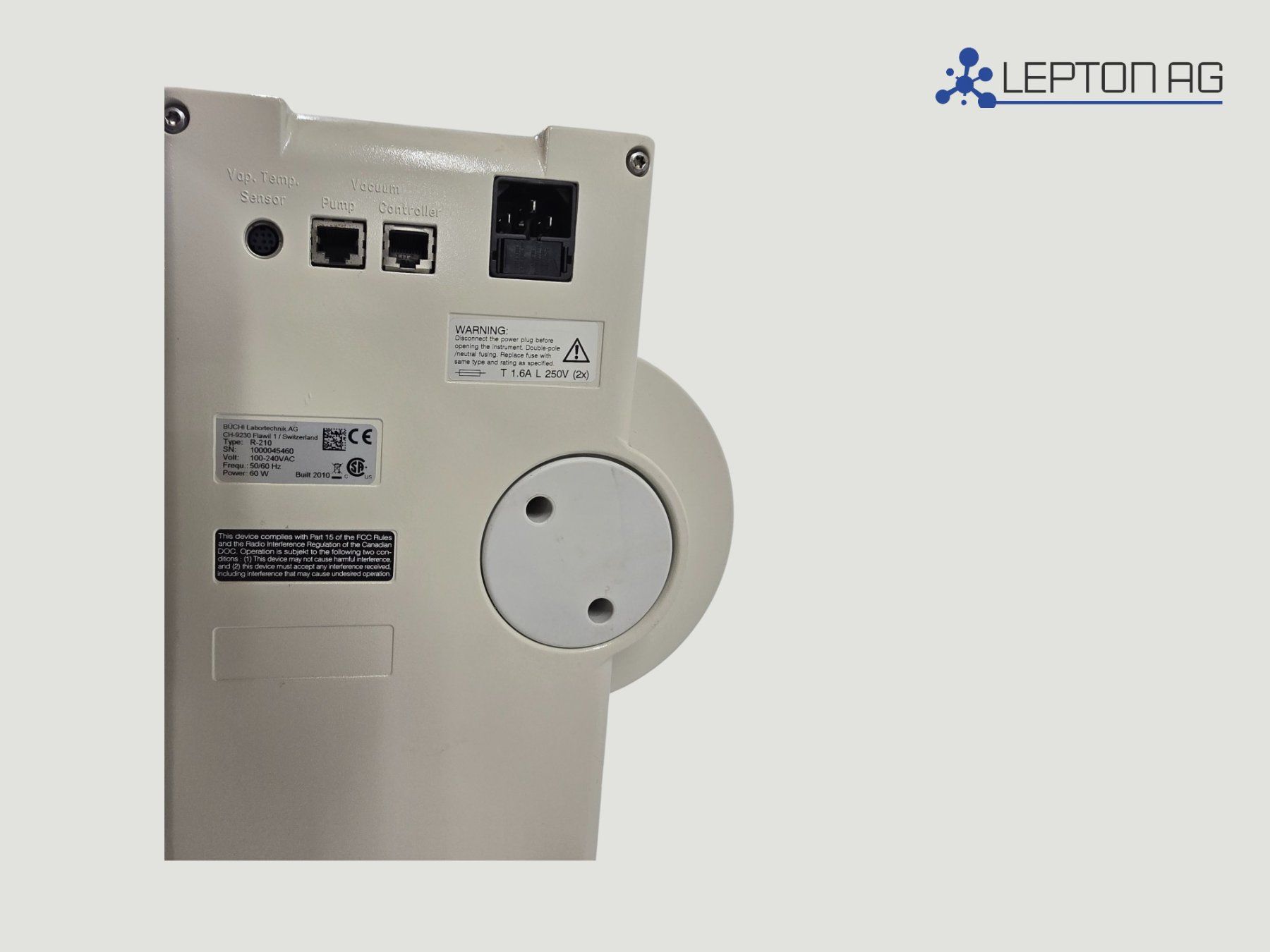 Accessori da laboratorio: Büchi Rotationsverdampfer R-210 – Usato da Niederdorf venduto da LeptonAG_Labor 6