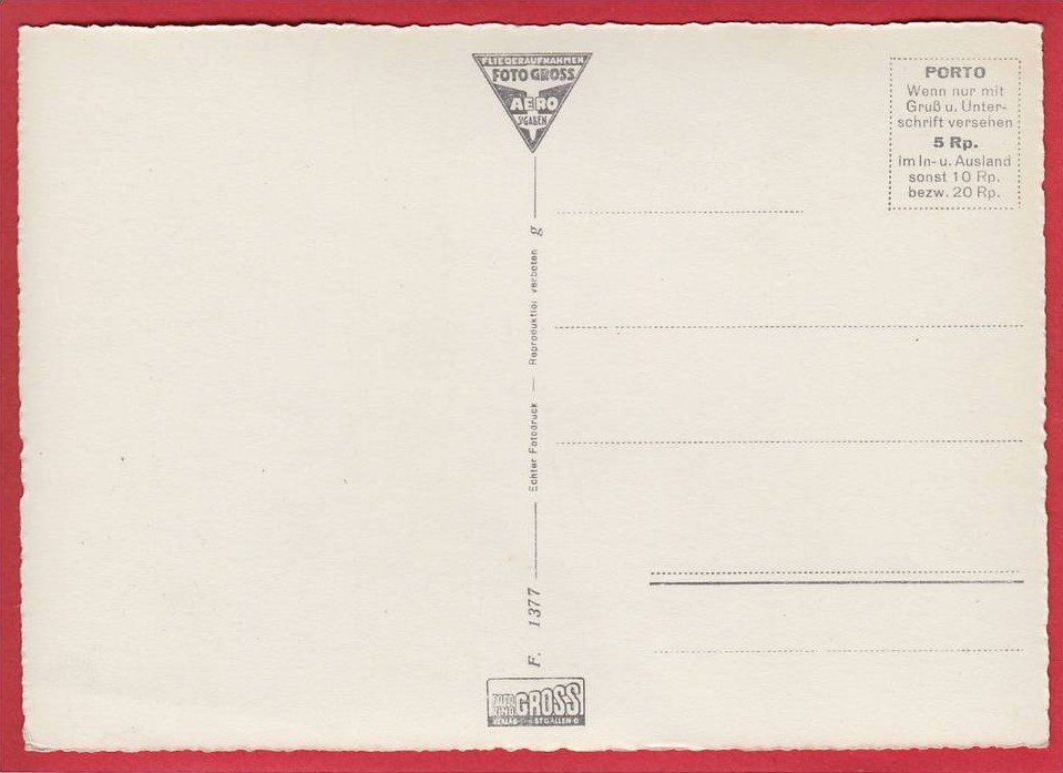Cartoline postali: BERG MIT BODENSEE, FLUGAUFNAHME, GROSSFORMAT – Usato da Grüningen venduto da Kartenlaube 1