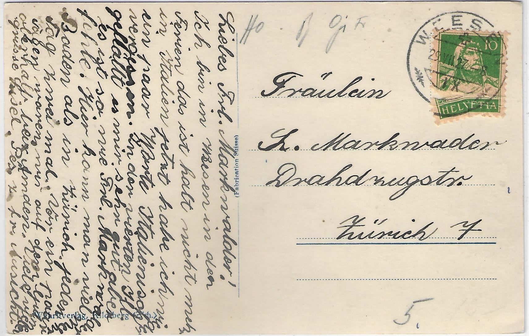 Ansichtskarten: Partie am Wallensee – Gebraucht aus Ettingen von Kartenplanet 1