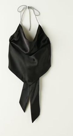 Gina Tricot Top, schwarz, Gr. S, mit Strass, Sommer