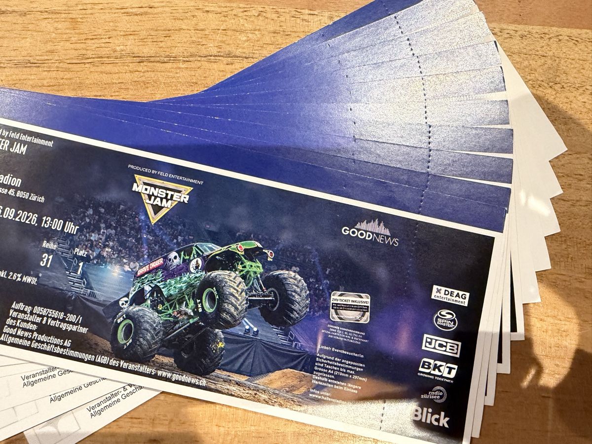 Tickets: Monster Jam Show – Neu und originalverpackt aus Herisau von RaRossi