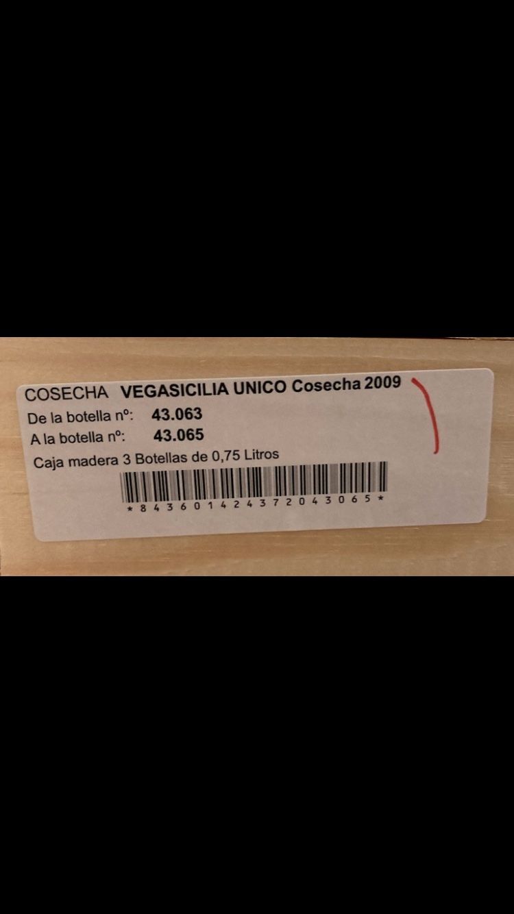 Wein: Vega Sicilia Unico 2009 – Neu und originalverpackt aus Roggwil BE von Maui2000 2