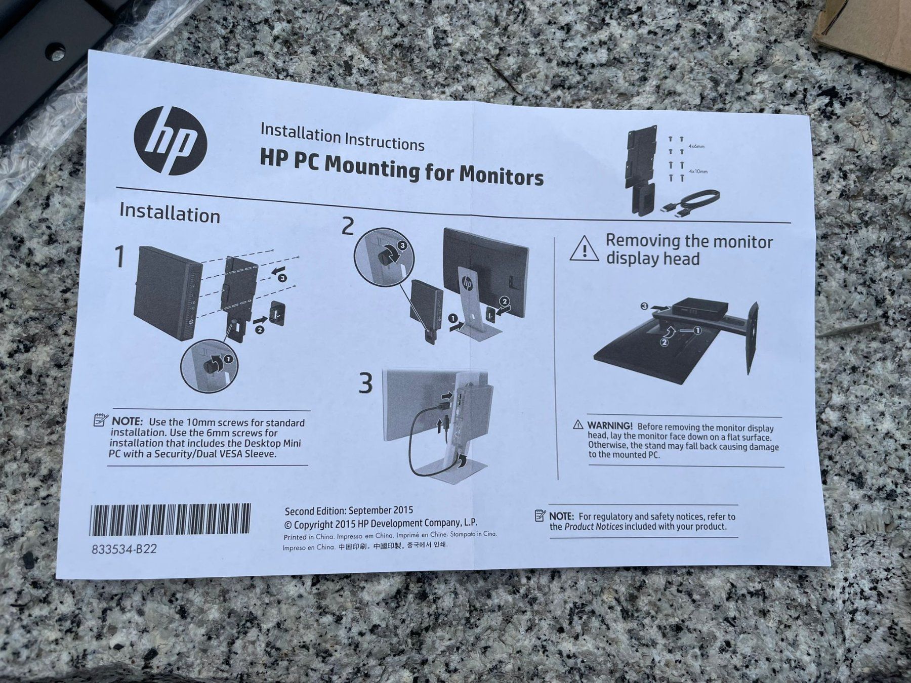 PC: 30 x PC- Mounting Station/Bracket HP mit HDMI Kabel – Nuovo e nell'imballaggio originale da Wängi venduto da LiqKojote 3