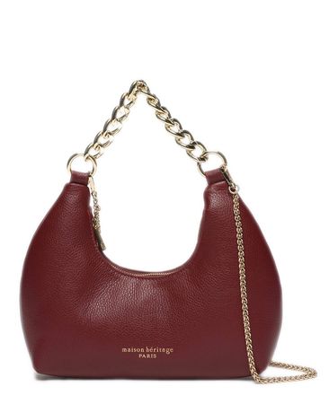 Maison Héritage Tasche Bordeaux Rot Leder NEU