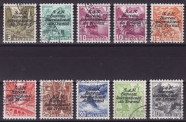 Dienstmarken BIT Satz SBK-Nr. 39y-47y (Landschaft 1936-1943)