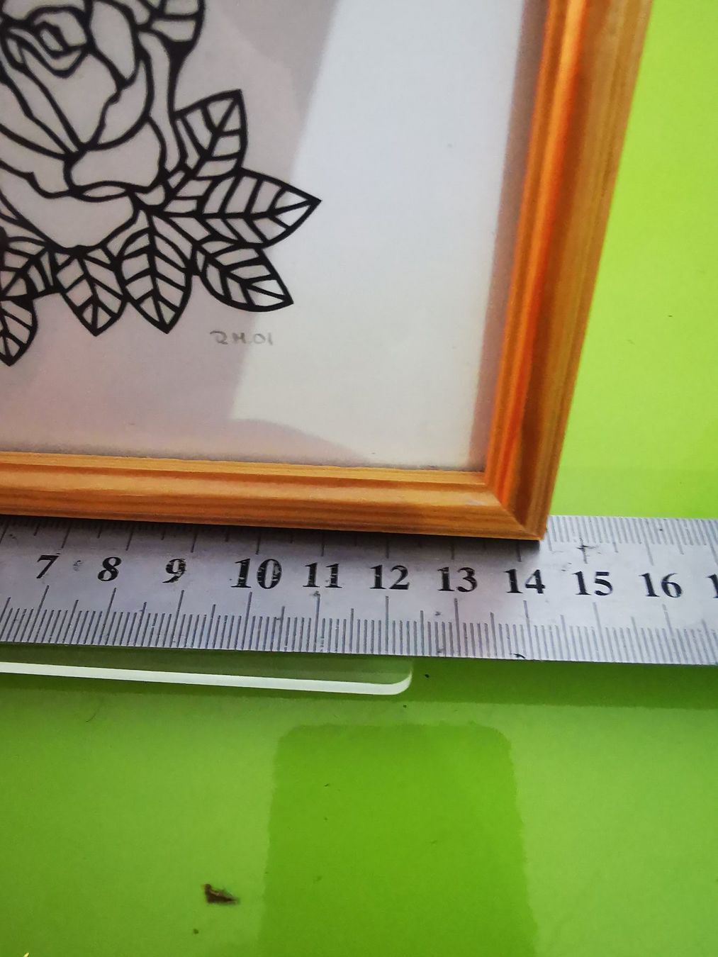 Grafica & Litografie: Handgemachtes Scherenschnitt Bild "Rosen", gerahmt – Usato da Crissier venduto da froerli 3