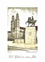 5 Neujahrskärtchen Zürich