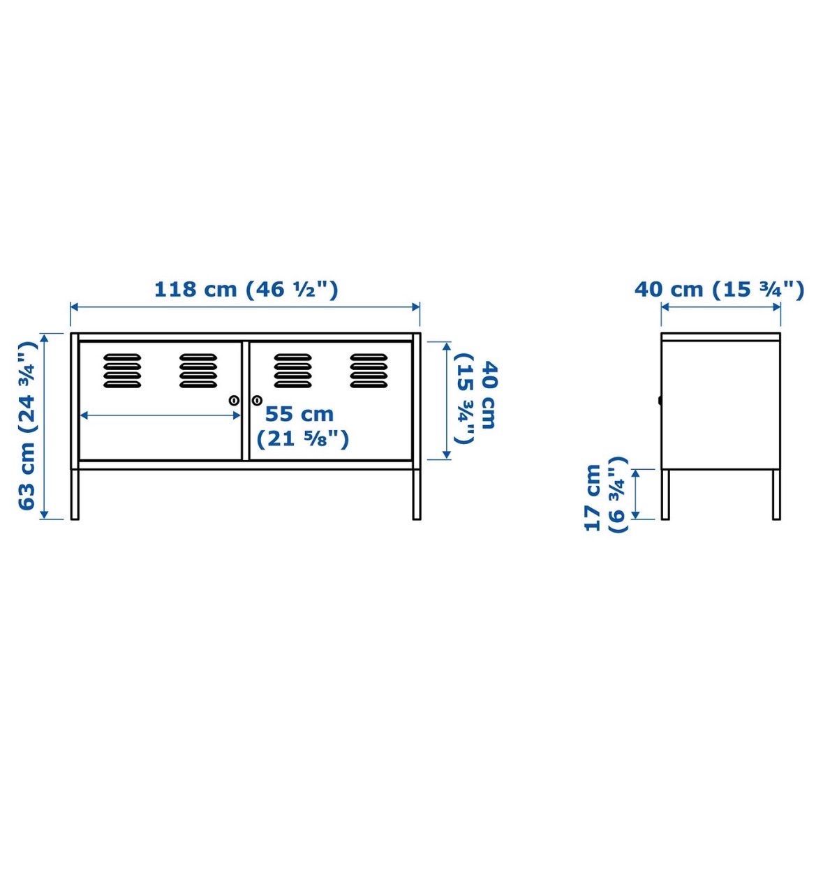 Ikea Cassettiere: Ikea ps Sideboard, blau, Metall – Usato da Zürich venduto da oli_gdh9 4