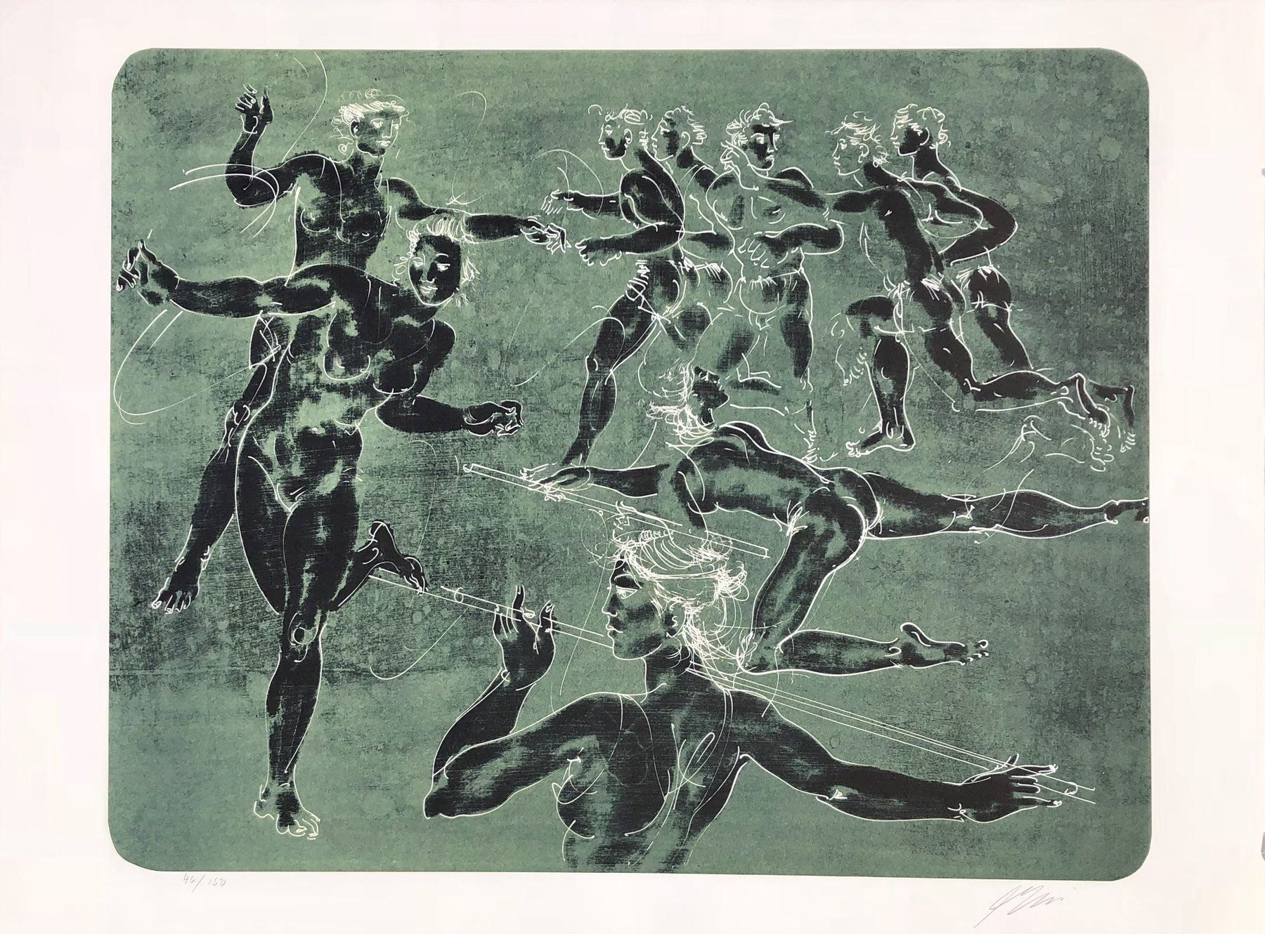 Grafica & Litografie: Hans Erni Orig Lithographie Handsigniert – Usato da Müllheim Dorf venduto da Othmar73