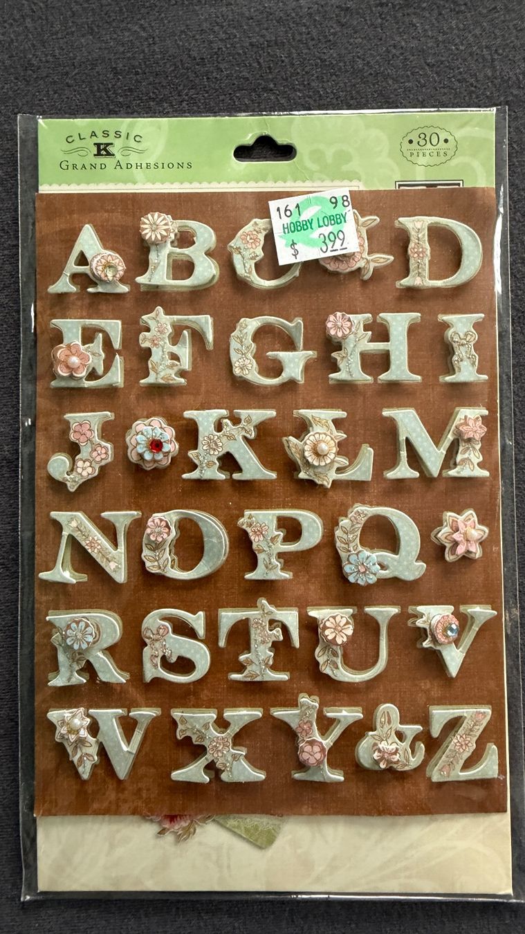 Sticker: Sticker Buchstaben Karton – Nuovo e nell'imballaggio originale da Schaffhausen venduto da Bootes
