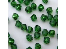 Perlen Swarovski, 4mm, Fern Green