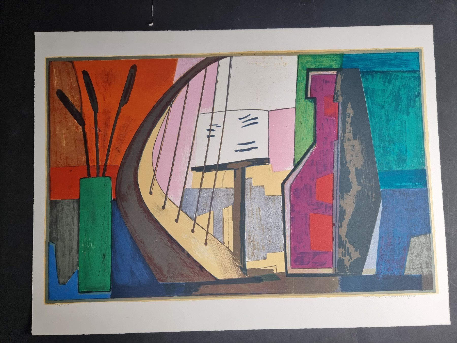 Grafica & Litografie: MAX TRUNINGER LITHOGRAPHIE SIGNIERT NUMMERIERT – Usato da Gersau venduto da grafik-kunst 2