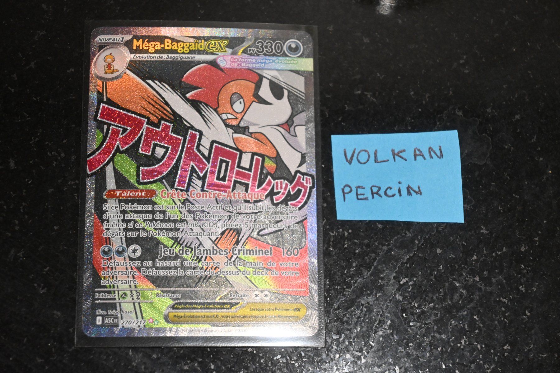 Pokémon Sammelbilder & Trading cards: Mega Baggaïd ex (ASC 270) FR – Neu (gemäss Beschreibung) aus Aigle von PSAPOKEVOVO