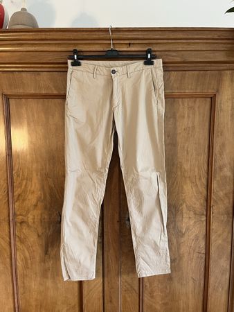 Chino, hellbeige, Gr. 40 (slim fit), Massimo Dutti