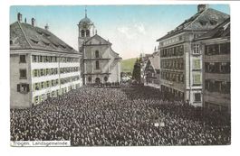 Trogen (AR) Landsgemeinde - Abstimmung - Demokratie - 1912